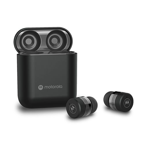 Fone Bluetooth Motorola Moto Buds 120, A prova d'agua Preto